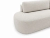 Ecksofa L-Form Rechts mit Schlaffunktion und Bettkasten Aurio O Creme