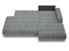 Ecksofa L-Form mit Schlaffunktion und Bettkasten Lisso Rechts Grau