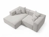 Ecksofa L Links Vellaro Grau