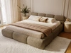 Polsterbett mit Bettkasten und Bettrost 160x200 Sweet Low Braun