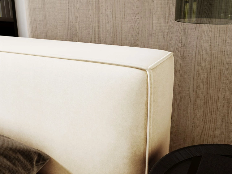 Polsterbett mit Bettkasten und Lattenrost 140x200 Mali Beige