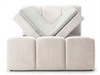 Boxspringbett mit Bettkasten 140x200 Campi Creme