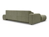 Ecksofa L-Form mit Schlaffunktion und Bettkasten Lisso Links Grün