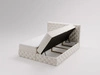 Boxspringbett mit Bettkasten 140x200 Canolo Beige