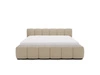Polsterbett ohne Bettkasten mit Lattenrost 200x200 Cloud Low aus Bouclé-Stoff Dunkelbeige