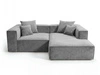 Ecksofa L Rechts Vellaro Grau