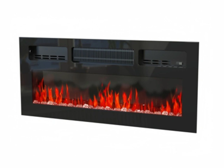 Kommode mit Türen, Schublade und Kamin Messina Weiß