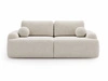 Sofa mit Schlaffunktion und Bettkasten Aurio Weiß
