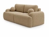 Sofa mit Schlaffunktion und Bettkasten Aurio Hellbraun