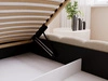 Polsterbett mit Bettkasten und Lattenrost 200x200 Cloud Low Bouclé-Stoff Dunkelbeige
