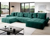 Wohnlandschaft mit Schlaffunktion und Bettkasten Decor U Grün