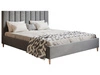 Polsterbett mit Lattenrost 120x200 Snazi Grau
