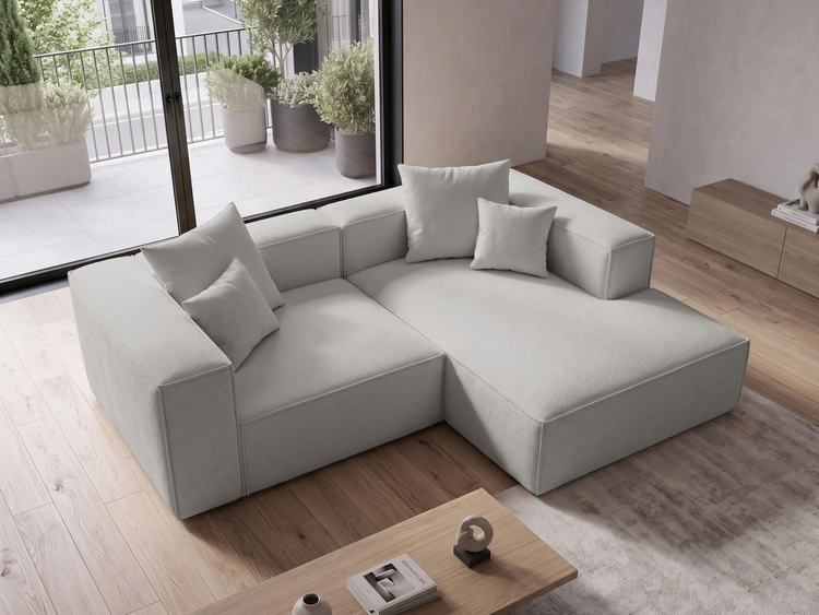 Ecksofa L Rechts Vellaro Grau