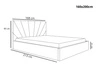 Polsterbett mit Bettkasten und Lattenrost 160x200 Orlo Dunkelblau