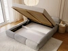 Polsterbett mit Bettkasten und Bettrost 120x200 Sweet Low Grau