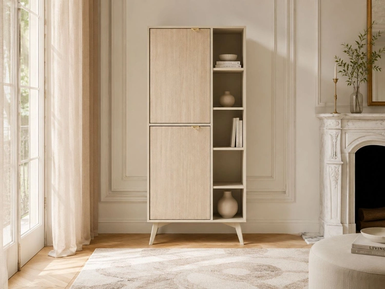 Regal mit Türen Modena Beige