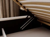 Polsterbett mit Bettkasten und Lattenrost 120x200 Palermo Creme