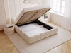 Polsterbett mit Bettkasten und Lattenrost 160x200 Cloud Low Beige