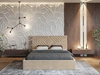 Polsterbett mit Bettkasten und Lattenrost 120x200 Loris Beige