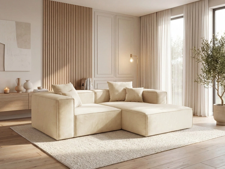 Ecksofa L Rechts Vellaro Creme