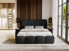 Polsterbett mit Bettkasten und Lattenrost 180x200 Galli Schwarz