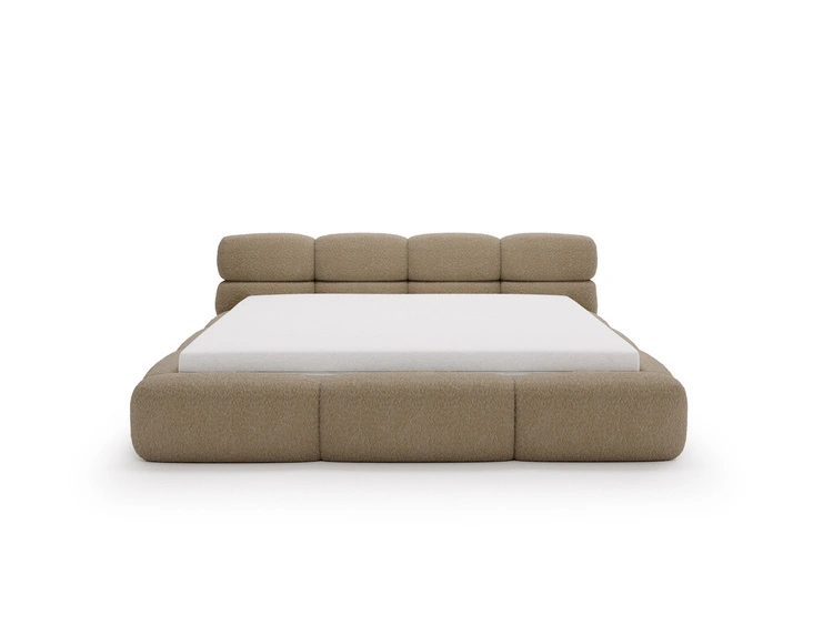 Polsterbett mit Bettkasten und Bettrost 120x200 Sweet Low Braun