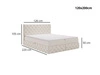 Boxspringbett mit Bettkasten 120x200 Canolo Schwarz