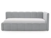 Jugendbett Einzelbett mit Bettkasten und Lattenrost 90x200 Cloud One Grau