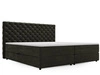 Boxspringbett mit Bettkasten 180x200 Bergamo Dunkelgrau
