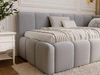 Jugendbett Einzelbett mit Bettkasten und Lattenrost 90x200 Cloud One Grau