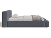Polsterbett mit Bettkasten und Lattenrost 120x200 Mali Dunkelgrau
