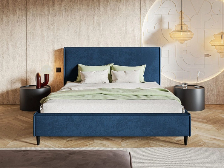 Polsterbett mit Lattenrost 180x200 Grenada Dunkelblau