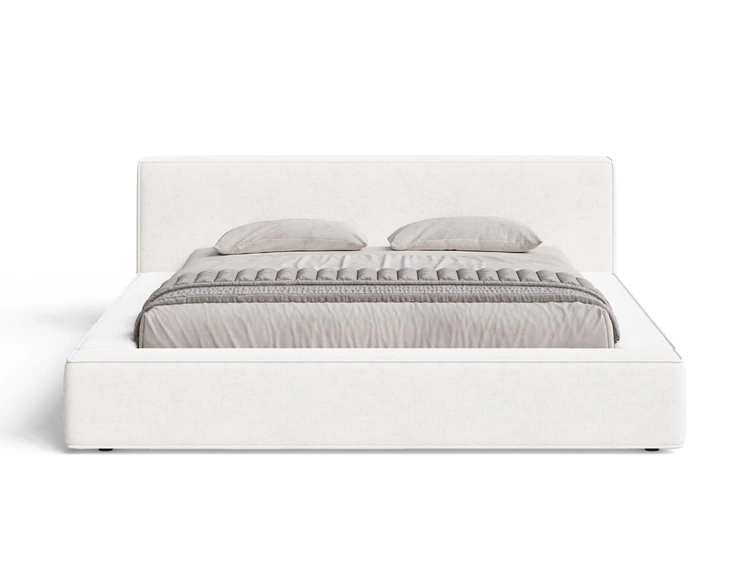 Polsterbett mit Bettkasten und Lattenrost 140x200 Mali Creme