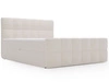 Boxspringbett mit Bettkasten 140x200 Bouclé-Stoff Alicante Beige