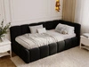Jugendbett Einzelbett mit Bettkasten und Lattenrost 90x200 Cloud One Schwarz