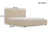 Polsterbett mit Bettkasten und Lattenrost 120x200 Malmo Braun