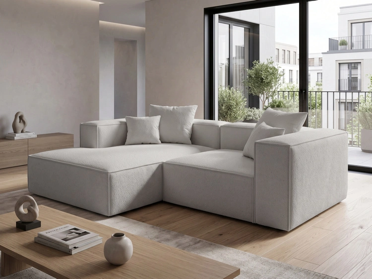 Ecksofa L Links Vellaro Grau
