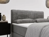 Boxspringbett mit Bettkasten 140x200 Forte Grau