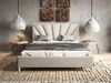 Polsterbett mit Lattenrost 160x200 Fuzi Beige