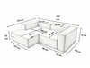 Ecksofa L Links Vellaro Dunkelgrau