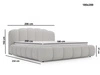 Polsterbett mit Stauraum und Lattenrost 180x200 Cloud Soft Beige