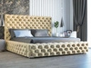 Polsterbett mit Bettkasten und Lattenrost 140x200 Heaven Beige