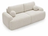 Sofa mit Schlaffunktion und Bettkasten Aurio Creme