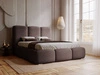 Polsterbett mit Bettkasten und Lattenrost 200x200 Bubble Braun