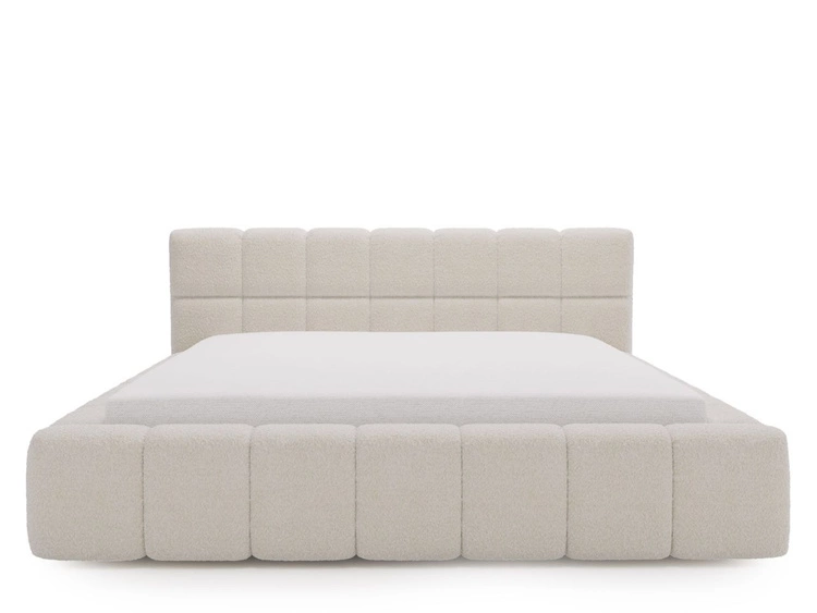 Polsterbett mit Bettkasten und Lattenrost 160x200 Alicante Boucle Beige