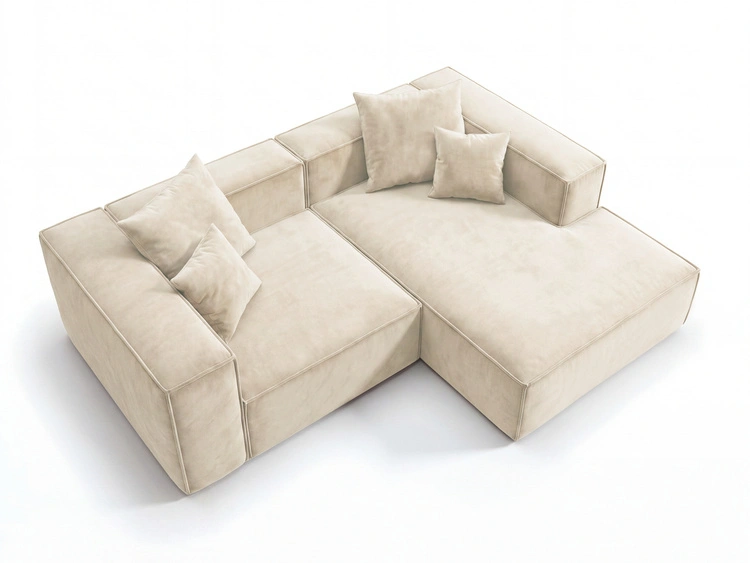 Ecksofa L Rechts Vellaro Creme