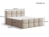Boxspringbett mit Bettkasten 120x200 Rivon Grau