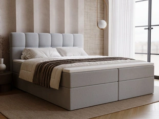Boxspringbett mit Bettkasten 180x200 Maison Grau