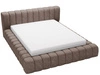 Polsterbett mit Bettkasten und Lattenrost 120x200 Italia Braun