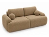 Sofa mit Schlaffunktion und Bettkasten Aurio Hellbraun
